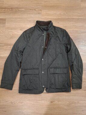 Banana Republic Mainline - Quilted Green Hunting Jacket in Medium (Dead Stock)